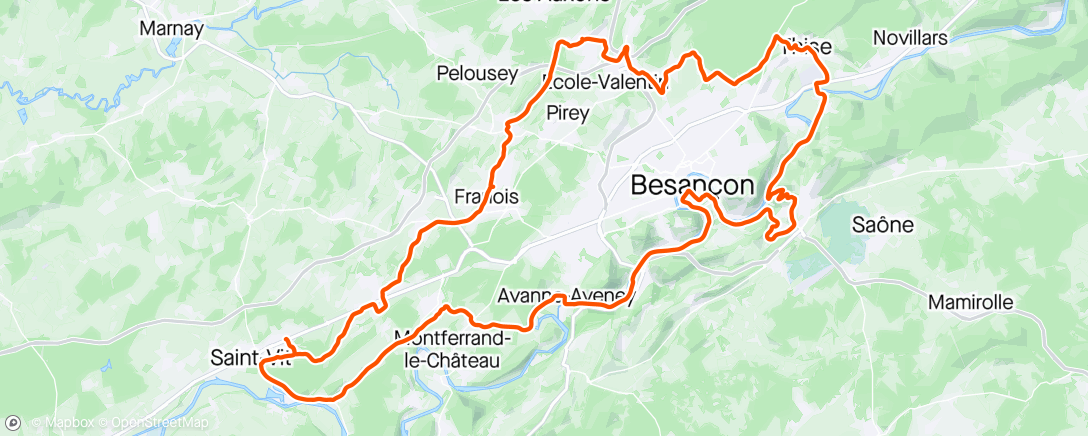Map of the activity, Déblocage avant la flèche bisontine