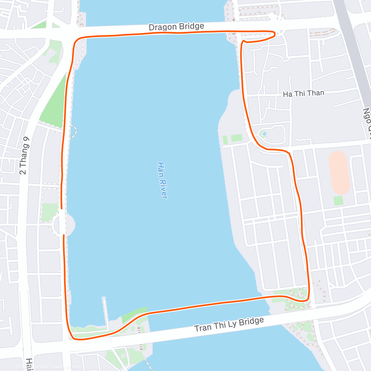 Map of the activity, Da Nang Run Future 2026