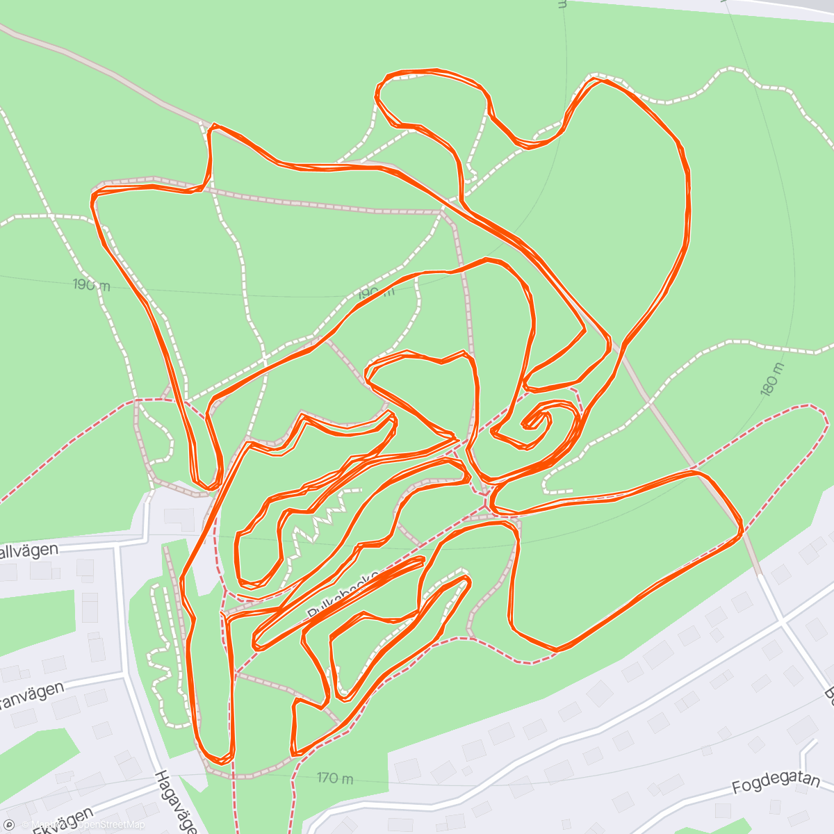 アクティビティ「Klippingracet xco H50 4*5 km」の地図