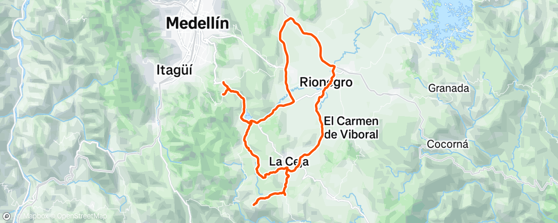 Map of the activity, Morning Ride