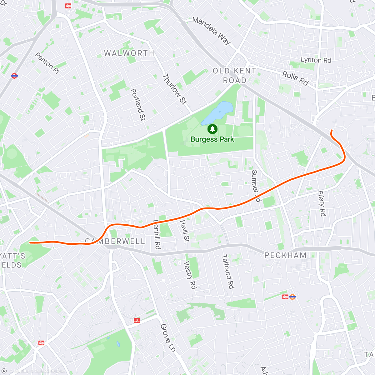 Karte der Aktivität „Zwift - London”