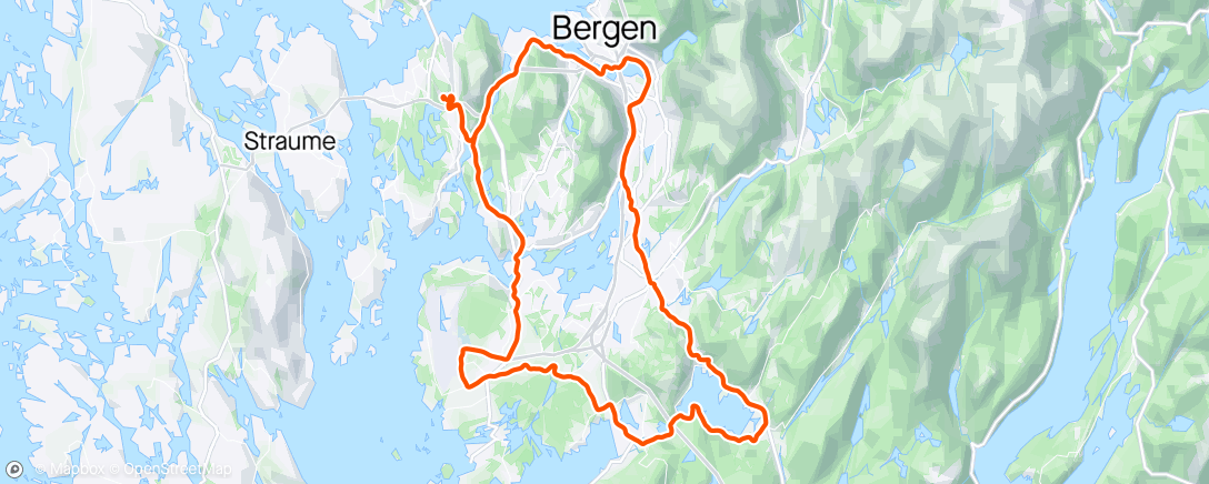 Map of the activity, Fana og Løvstakken rundt