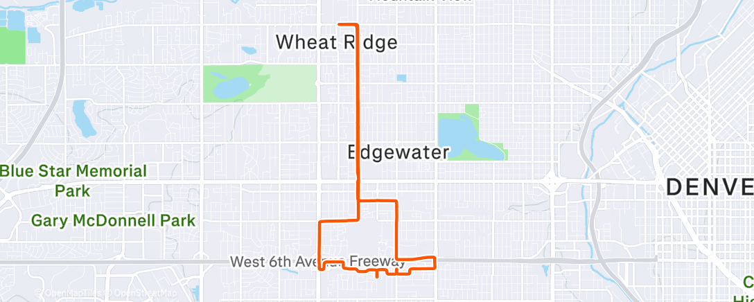 Map of the activity, Morning Ride