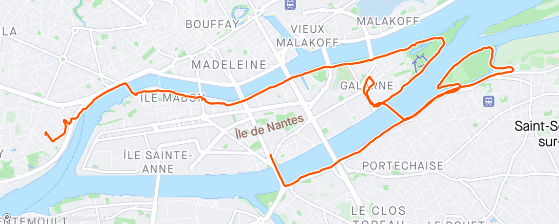 アクティビティ「Course à pied matinale」の地図