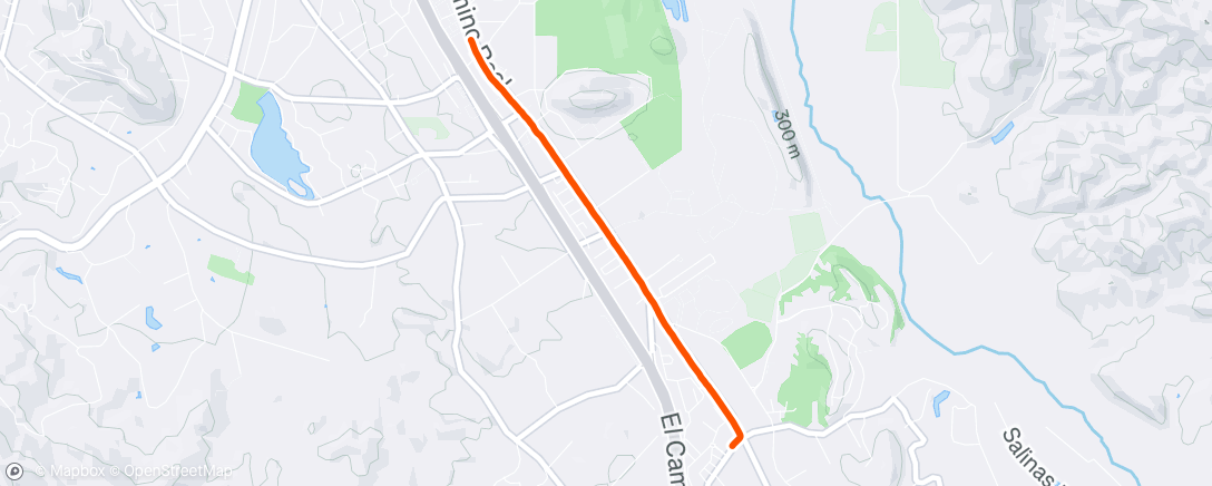 Map of the activity, Lunch Run