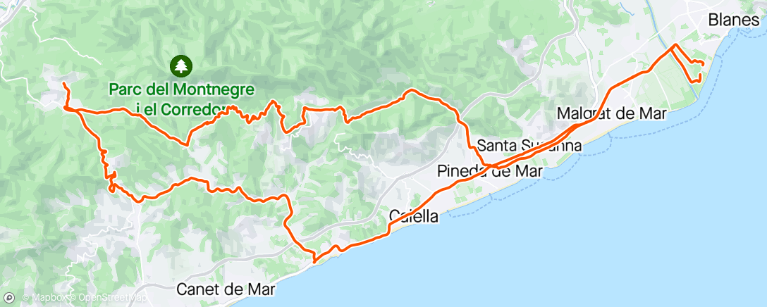 Map of the activity, Almuerzo en la Hípica