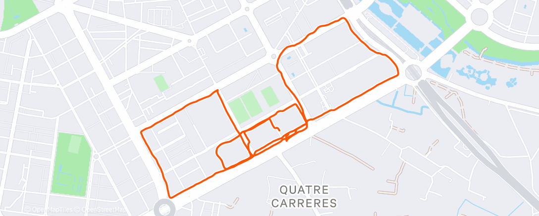 Map of the activity, Вечерний забег