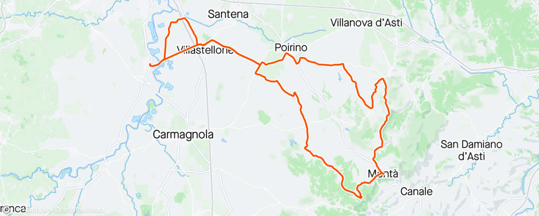 Map of the activity, Giro mattutino con Ermy
