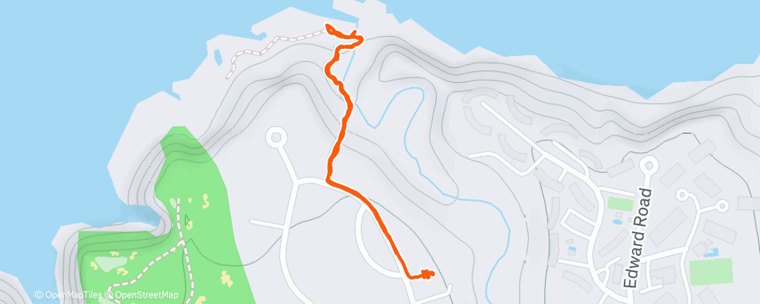 Map of the activity, Queen’s Bath Walk