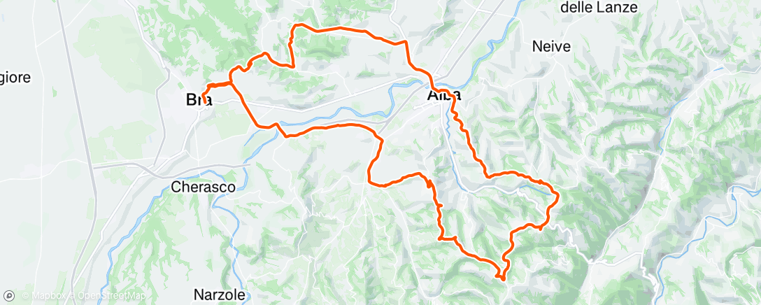 Mapa de la actividad (Giro mattutino)