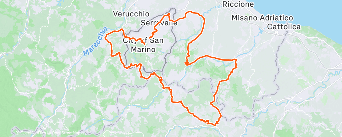 Mapa de la actividad (Morning Ride)