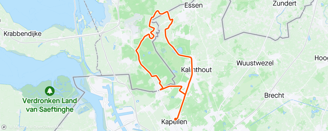 Map of the activity, Namiddagrit 🫶🌤️🚴🏻‍♀️