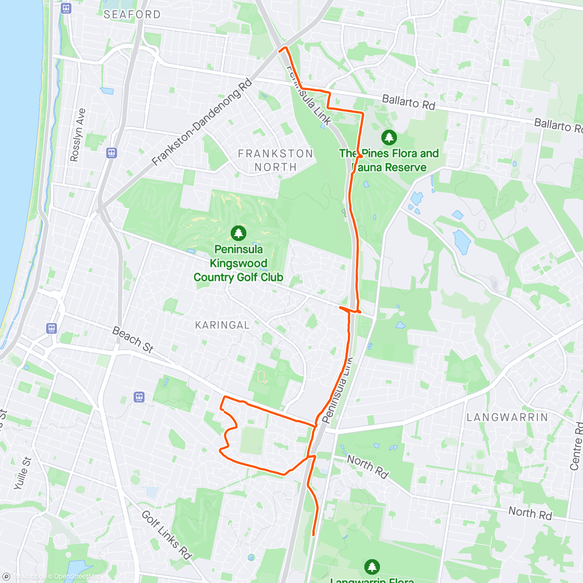 Map of the activity, RACE WEEK