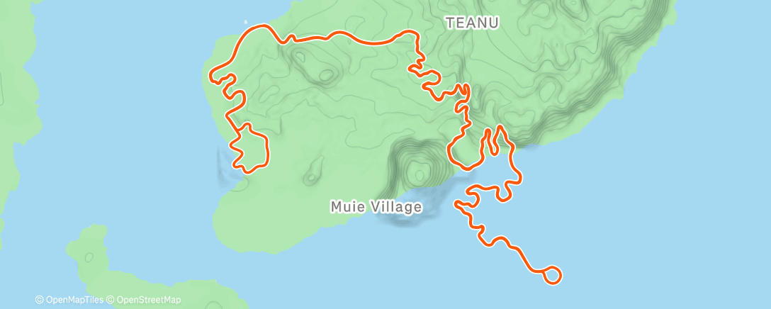 Map of the activity, Zwift - Danger Noodle in Watopia