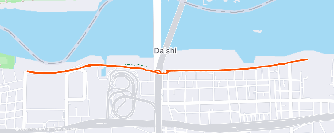 Map of the activity, Morning Walk