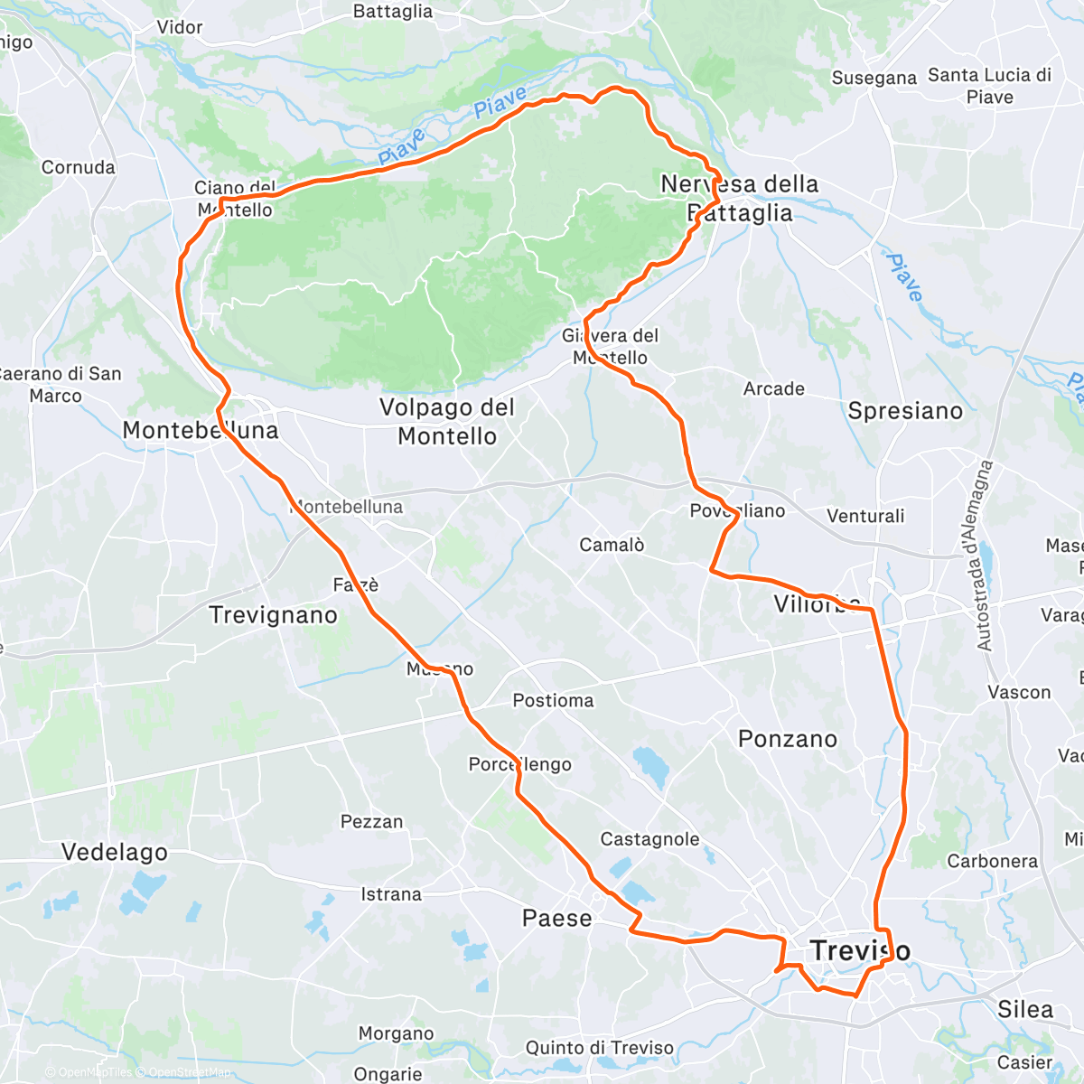 Map of the activity, #25.W52/129 - Morning ride "brucia panettone"