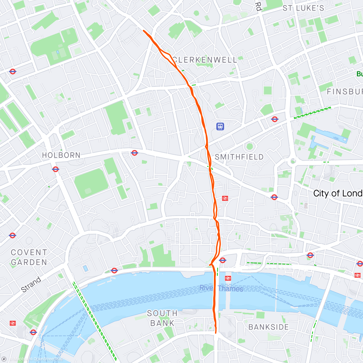Карта физической активности (Morning 5k - London Run 🌅)