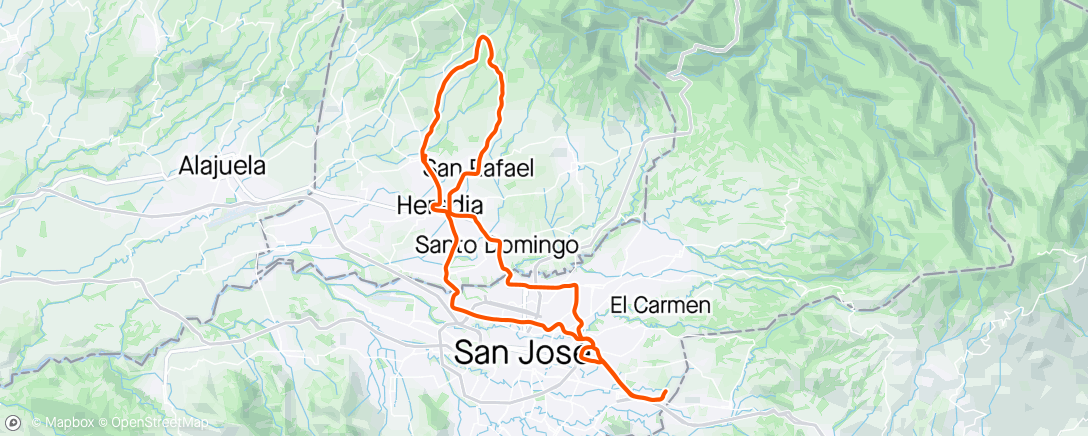 「Vuelta ciclista por la mañana」活動的地圖