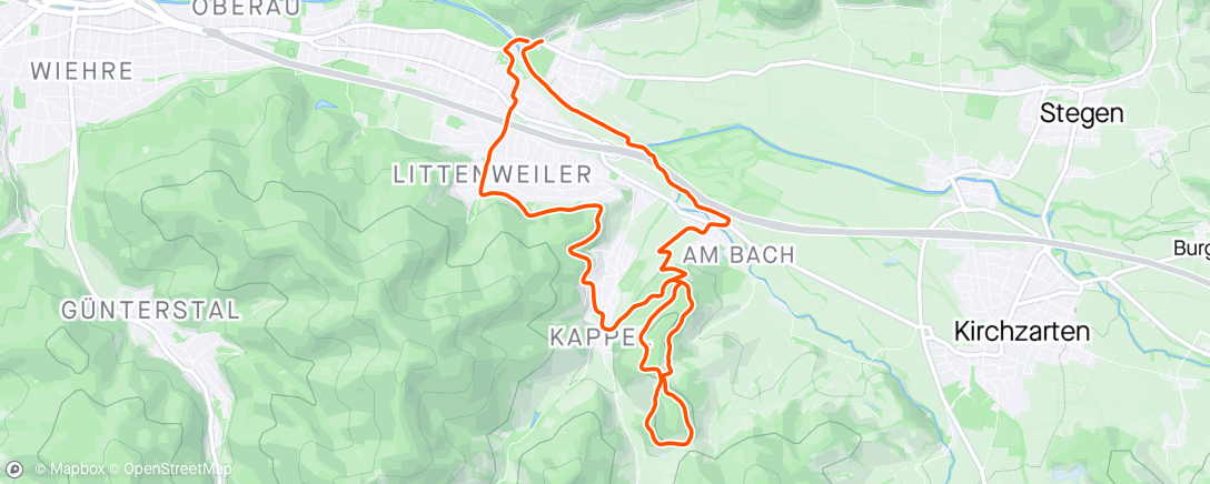 Map of the activity, Easy & wellig : Kappler Tal