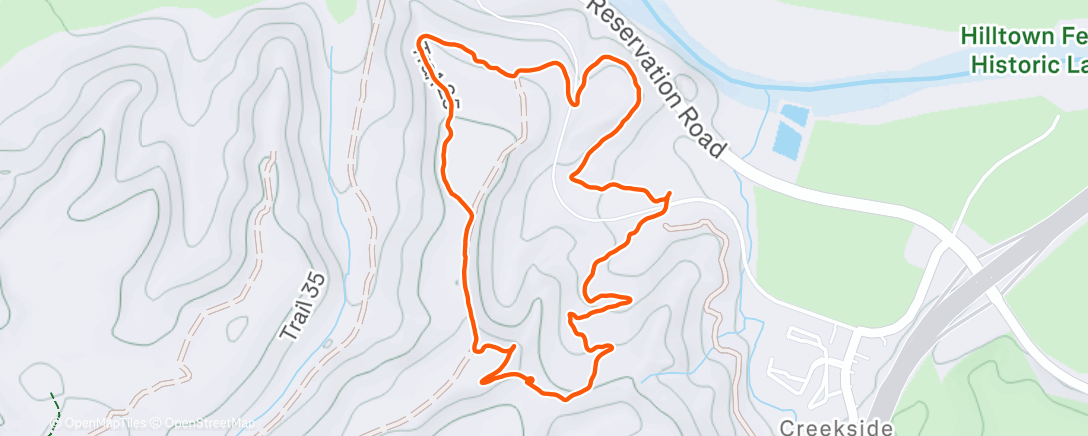 Карта физической активности (Lunch Hike)