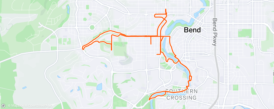 Map of the activity, Afternoon Ride