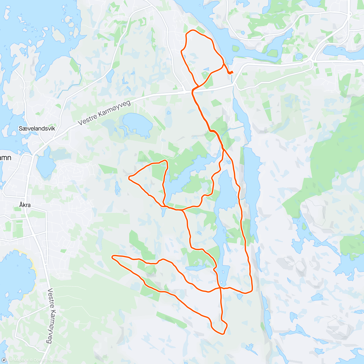 Map of the activity, Søndagsturen i markå med Silje🏃‍♀️🏃‍♀️☀️