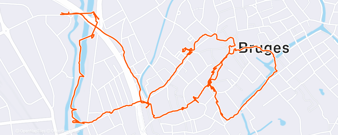 Map of the activity, Namiddagwandeling