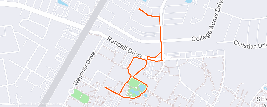 Map of the activity, Run 7
