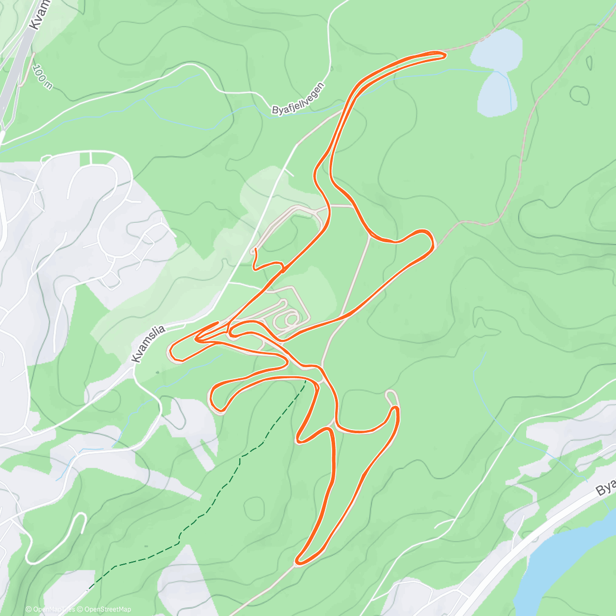 Map of the activity, NM Steinkjer dag 1