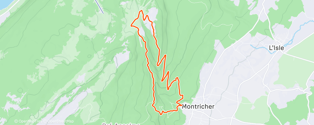 Map of the activity, Jo Châtel par les Verrière 4 / 4 Recup