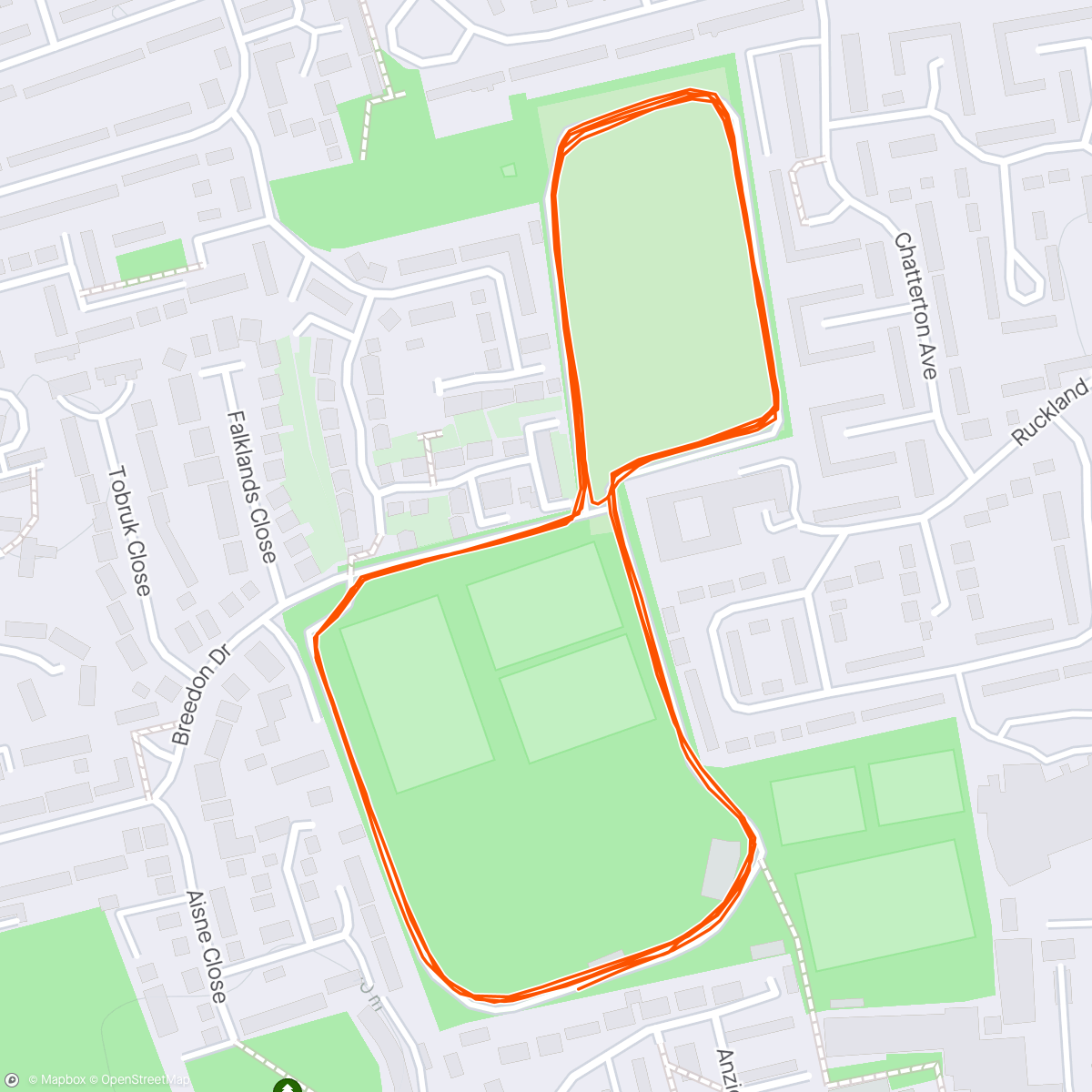 Map of the activity, Yarborough Leisure Centre