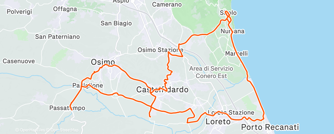 Map of the activity, Morning Ride