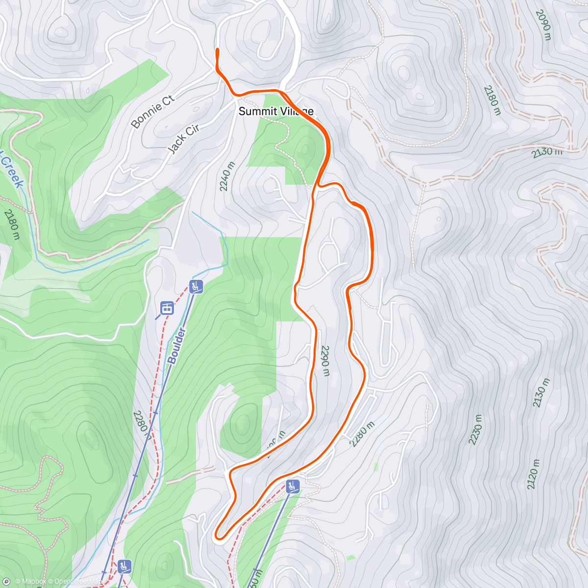 Map of the activity, 3 days out from 200 miles