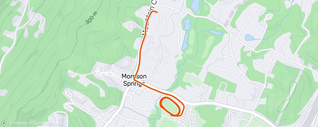 Map of the activity, Evening Walk
