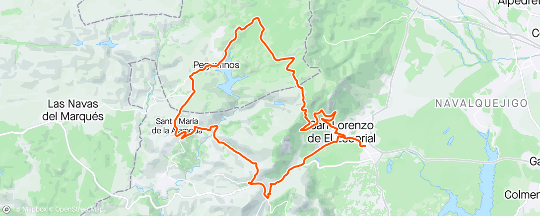 Map of the activity, Puerto de Abantos!