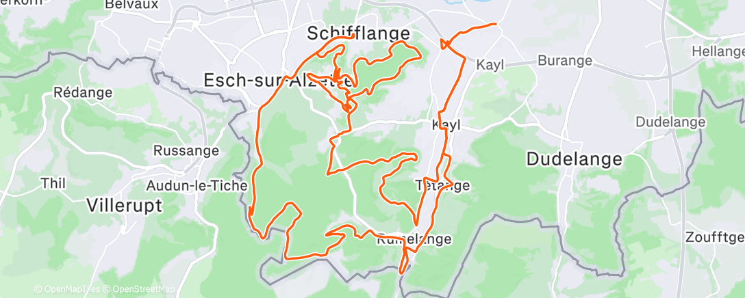 Map of the activity, Gravel mat de Barboni's 👬🏽🚵🏼‍♂️