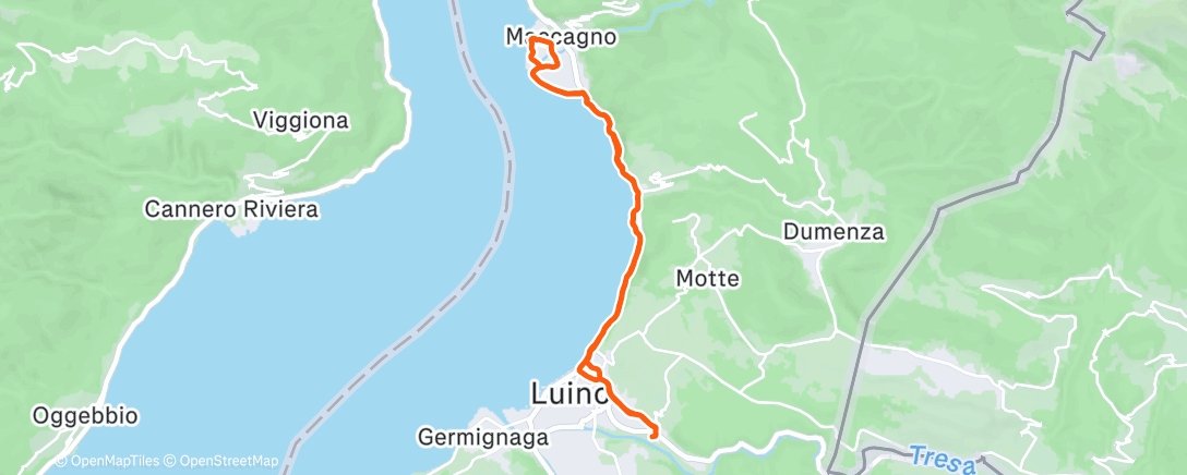Map of the activity, Lunch Run