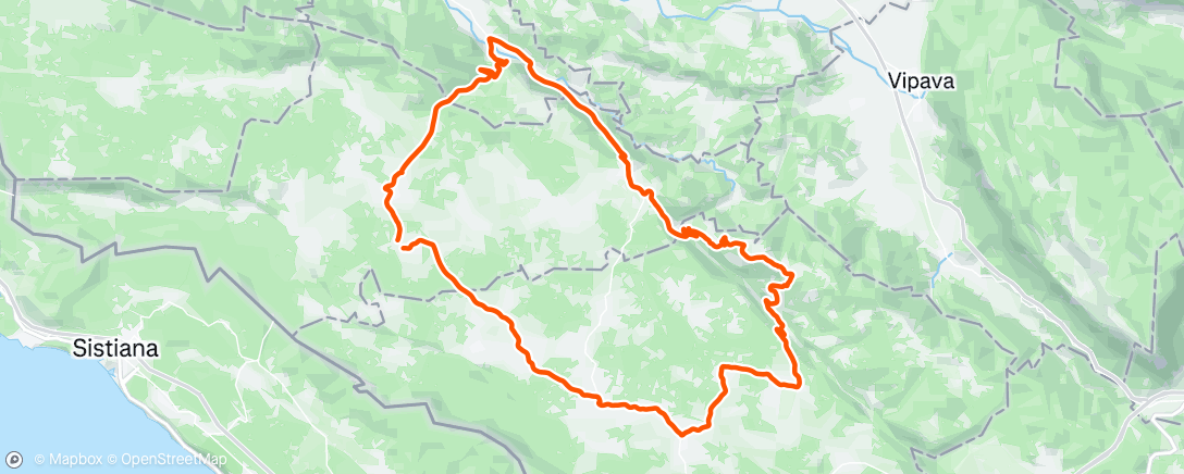 Map of the activity, Afternoon Ride