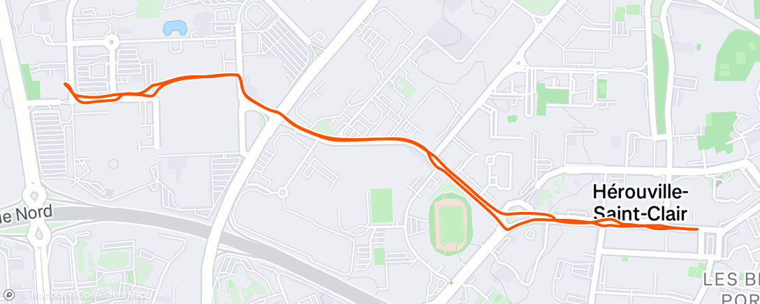 Map of the activity, Afternoon Walk