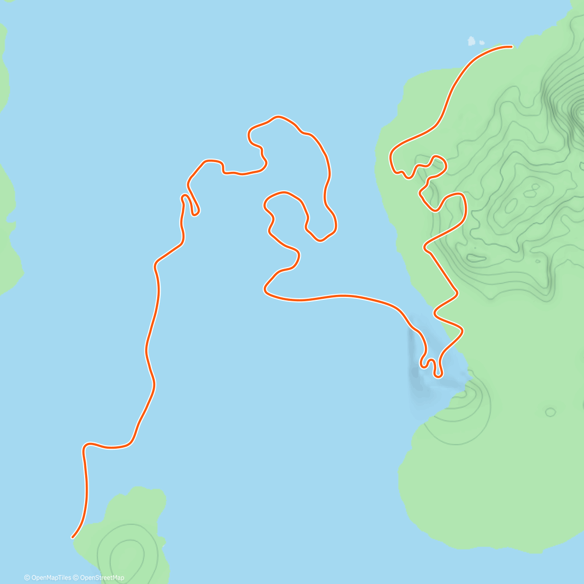 Map of the activity, Zwift - The Michigan #3 on Power Punches in Watopia