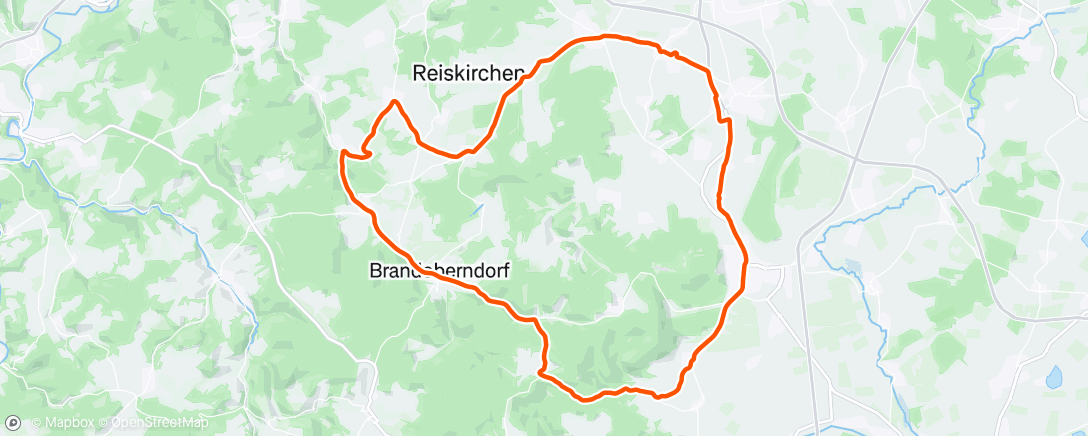 Map of the activity, Radfahren