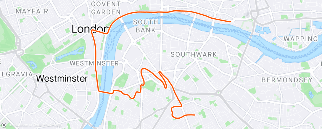Map of the activity, Zwift - Classique in London