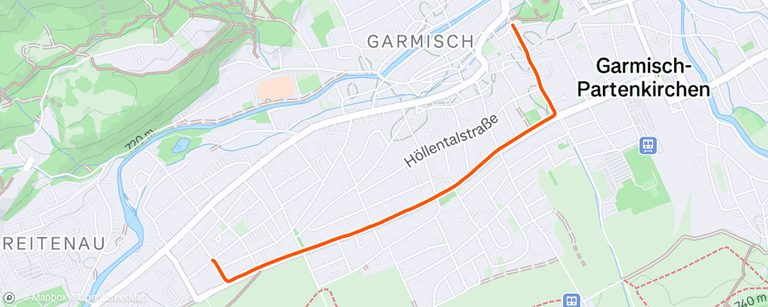 Map of the activity, Fahrt am Nachmittag