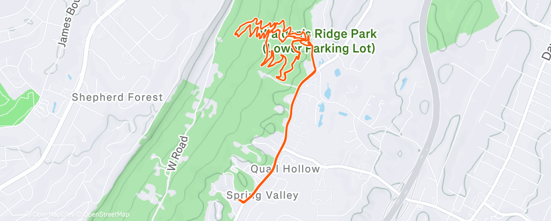 Map of the activity, A little tired of riding these in the dark