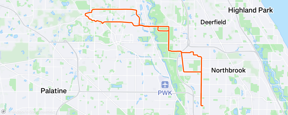 Map of the activity, Morning Ride