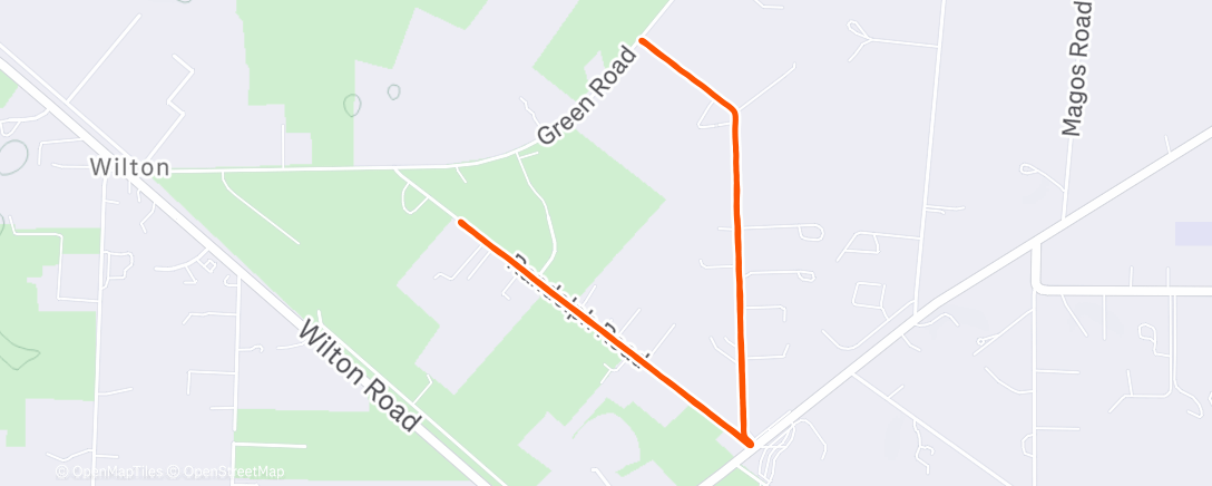 Map of the activity, Lunch Run