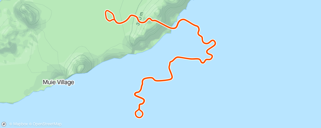 Map of the activity, Zwift - Night ride - Tråkkfokus