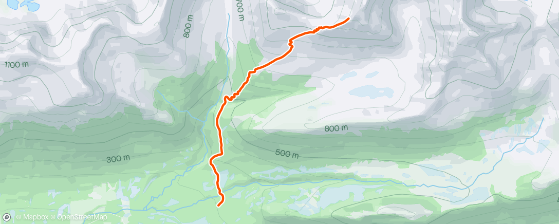 Mapa da atividade, Morning Backcountry Ski