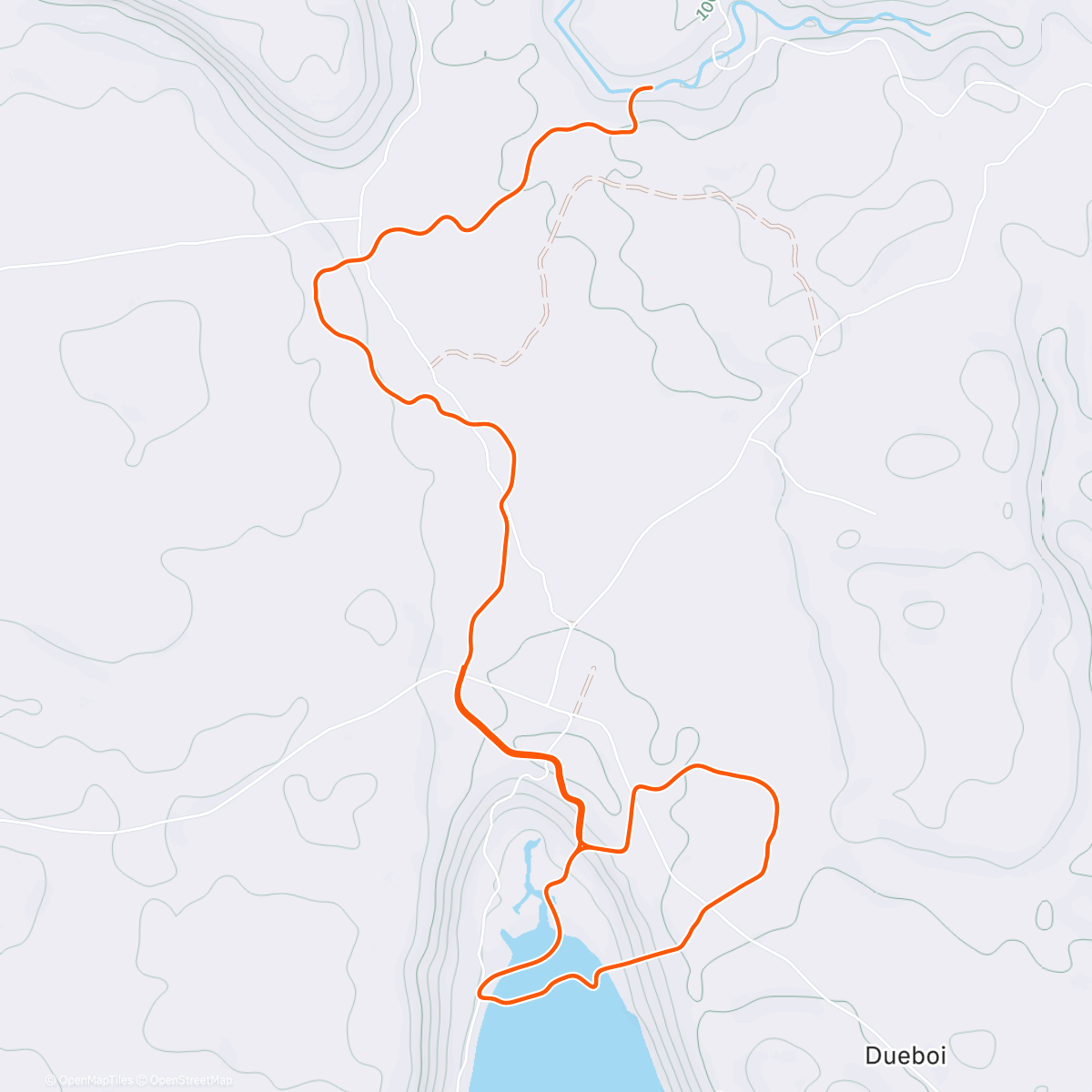Map of the activity, Zwift - Z1 - No Warmup on Red Zone Repeats in Makuri Islands