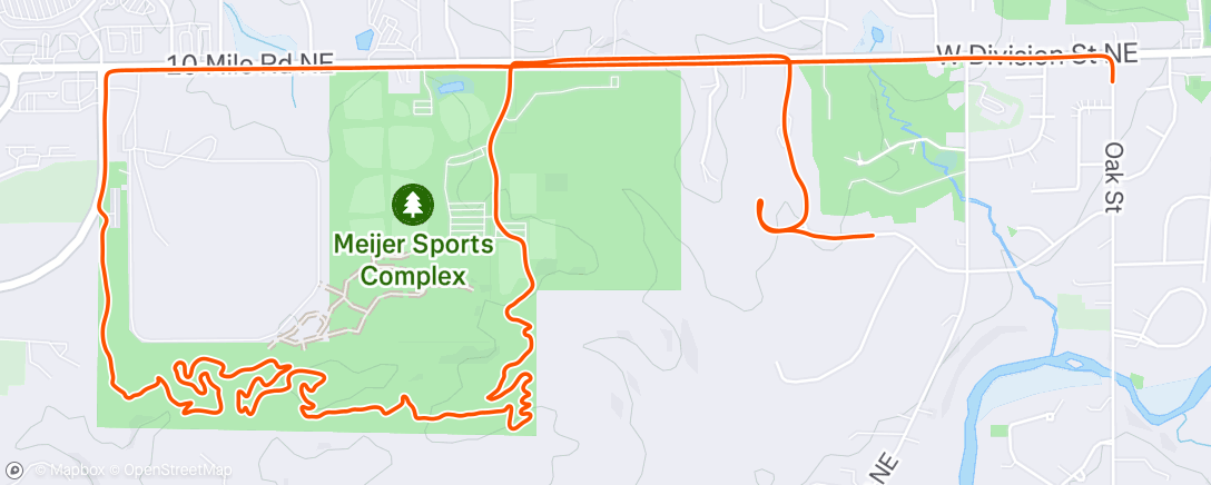 Map of the activity, Afternoon Ride